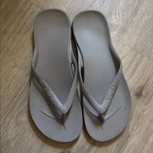 Taupe Colored Flip Flops